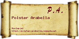 Polster Arabella névjegykártya